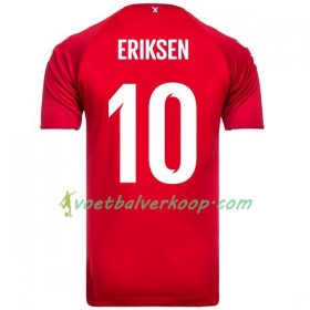 Denemarken Eriksen 10 Thuisshirt WK voetbal 2018